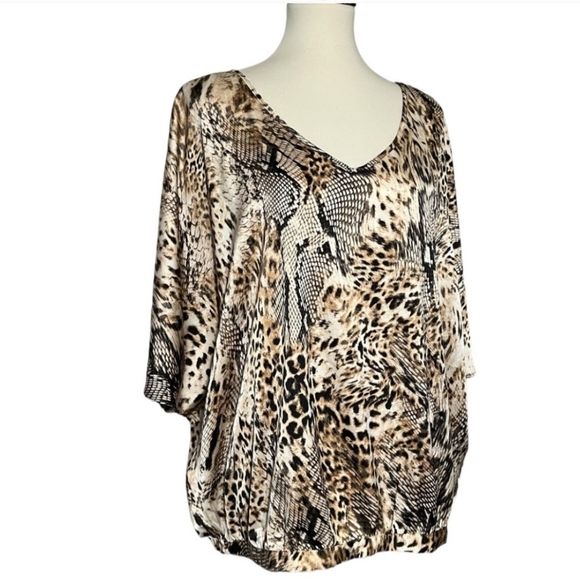 Chico's satin print blouse - Picture 14 of 14